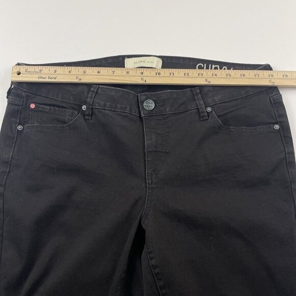 Slink Jeans Curvy Women's 16 Black Cotton Blend Stretch Casual Tapered Leg - Picture 5 of 9